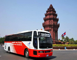 Gruppenbustransfer von Battambang nach Phnom Phen oder Siem Reap