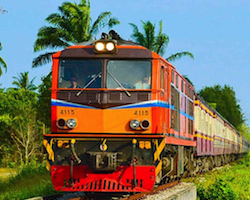 Zugfahrt von Bang Saphan nach Pran Buri, Chumpon oder Surat Thani